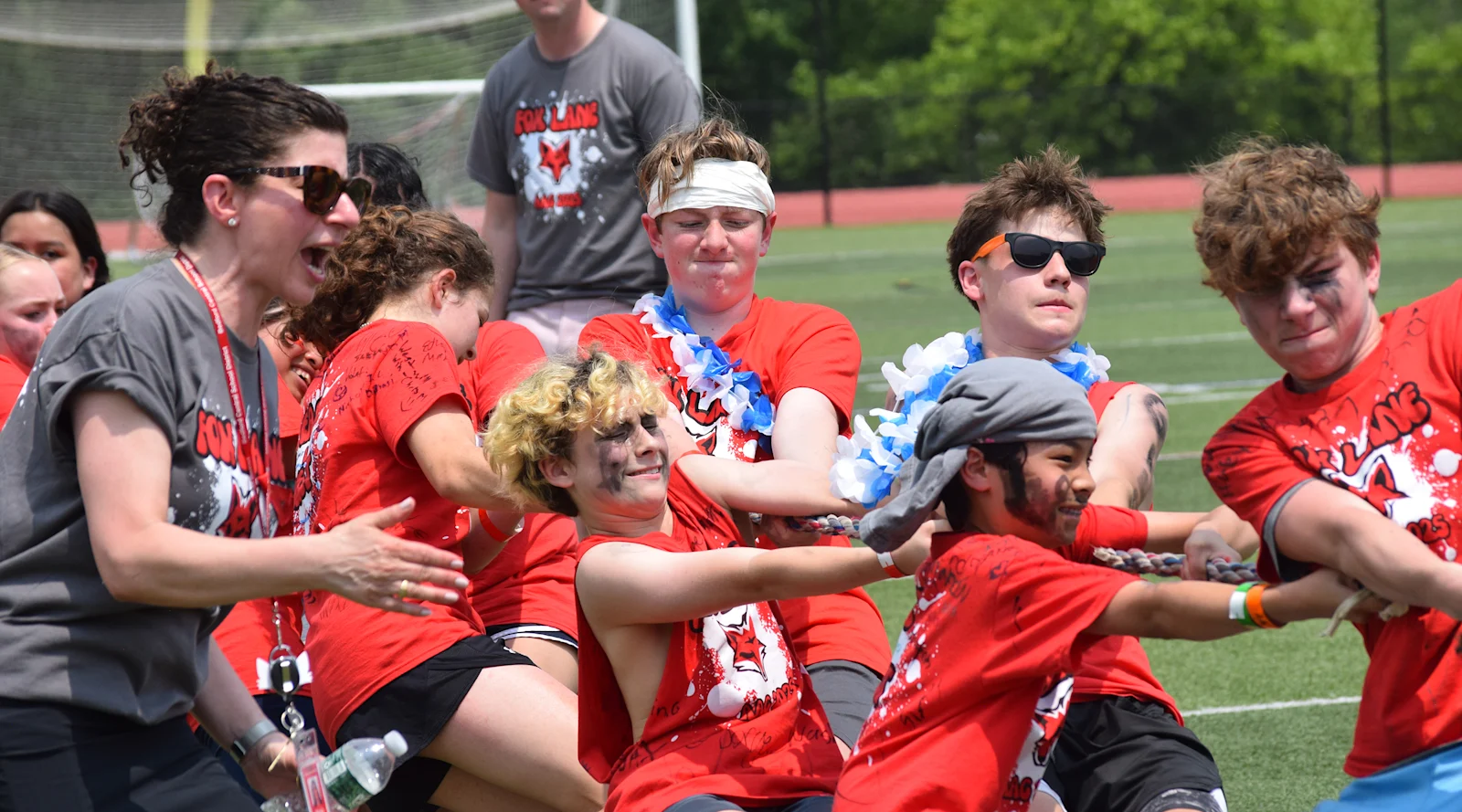 tug of war during Almost Anything Goes